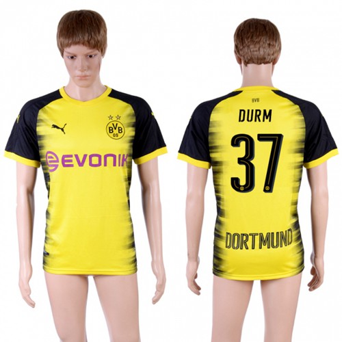 Dortmund #37 Durm Yellow Soccer Club Jersey - Click Image to Close